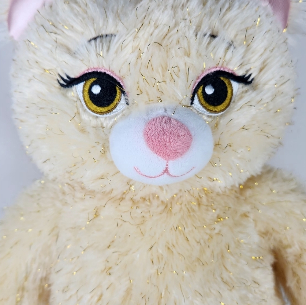 Build-A-Bear 2017 Disney Beauty & the Beast BELLE Gold Sparkle Bear Plush 16" LE - Picture 2 of 12